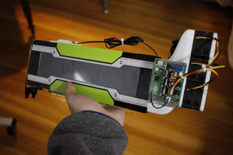 High performance GPU cooler for the NVIDIA Tesla K80